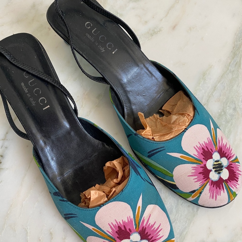 GUCCI FLOWER HEEL